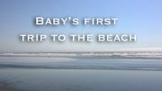 Baby's first trip to the beach
