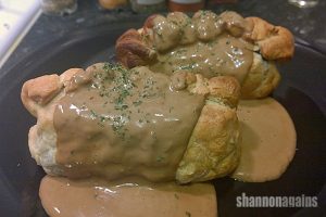 haggis wellington with whisky sauce