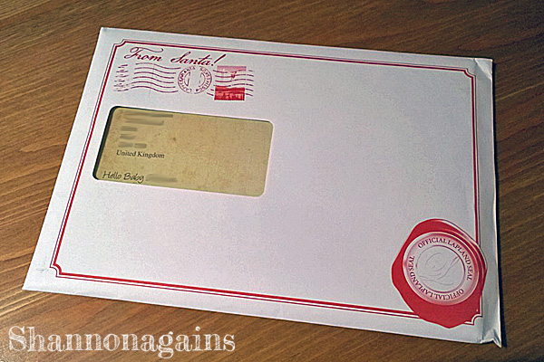 Lapland Mailroom letter from Santa