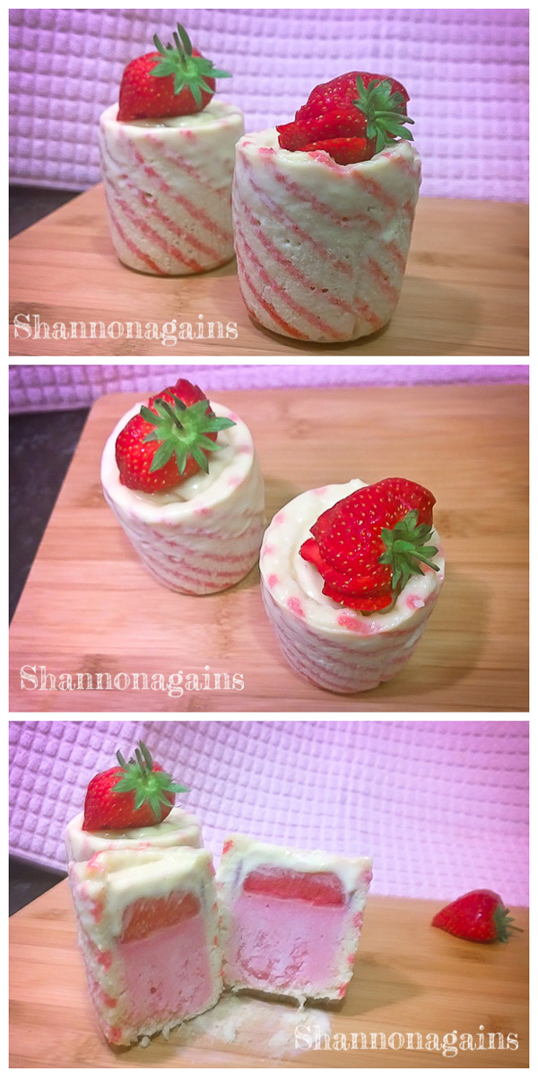 strawberry bubblegum entremets