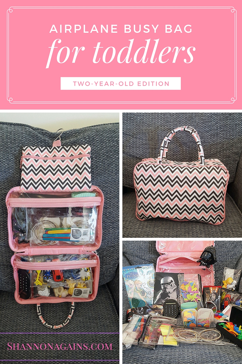 Airplane busy bag for toddlers (two-year-old edition)