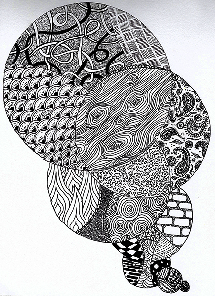 Peek inside my sketchbooks: zentangles and mandalas