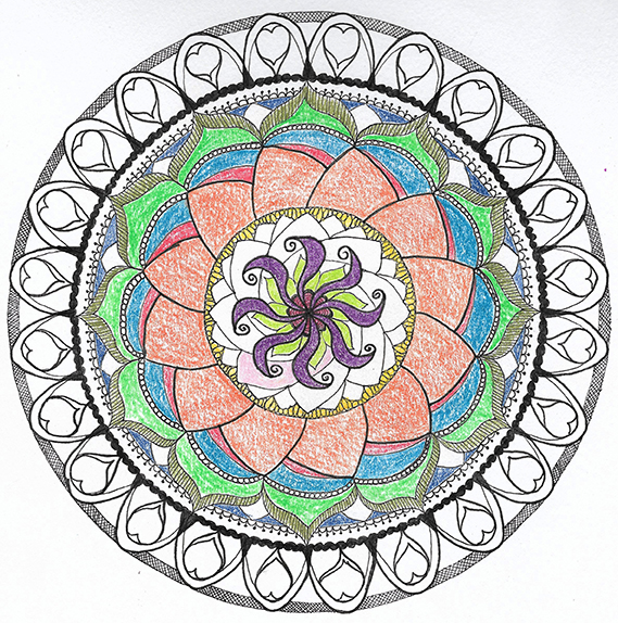 Peek inside my sketchbooks: zentangles and mandalas