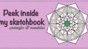 Peek inside my sketchbooks: zentangles and mandalas