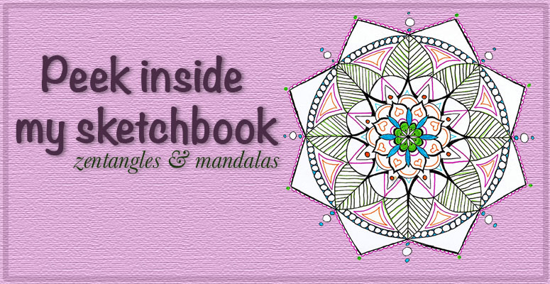 Peek inside my sketchbooks: zentangles and mandalas